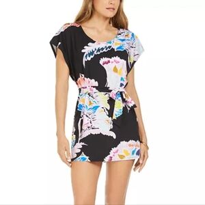 Trina Turk Seychelles Printed Cover-Up Tunic Sz L